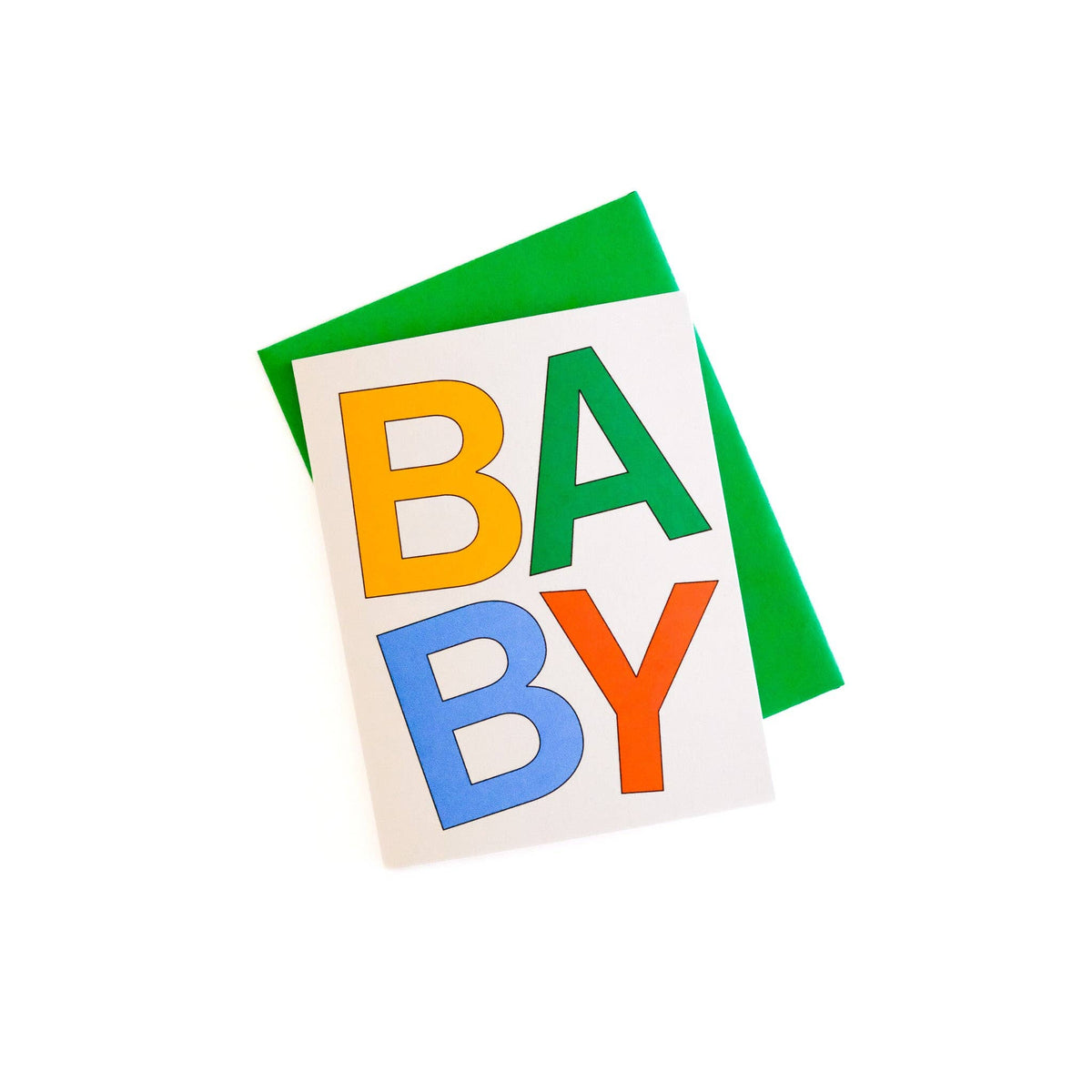 Gab Art & Design - Baby block letters - greeting card