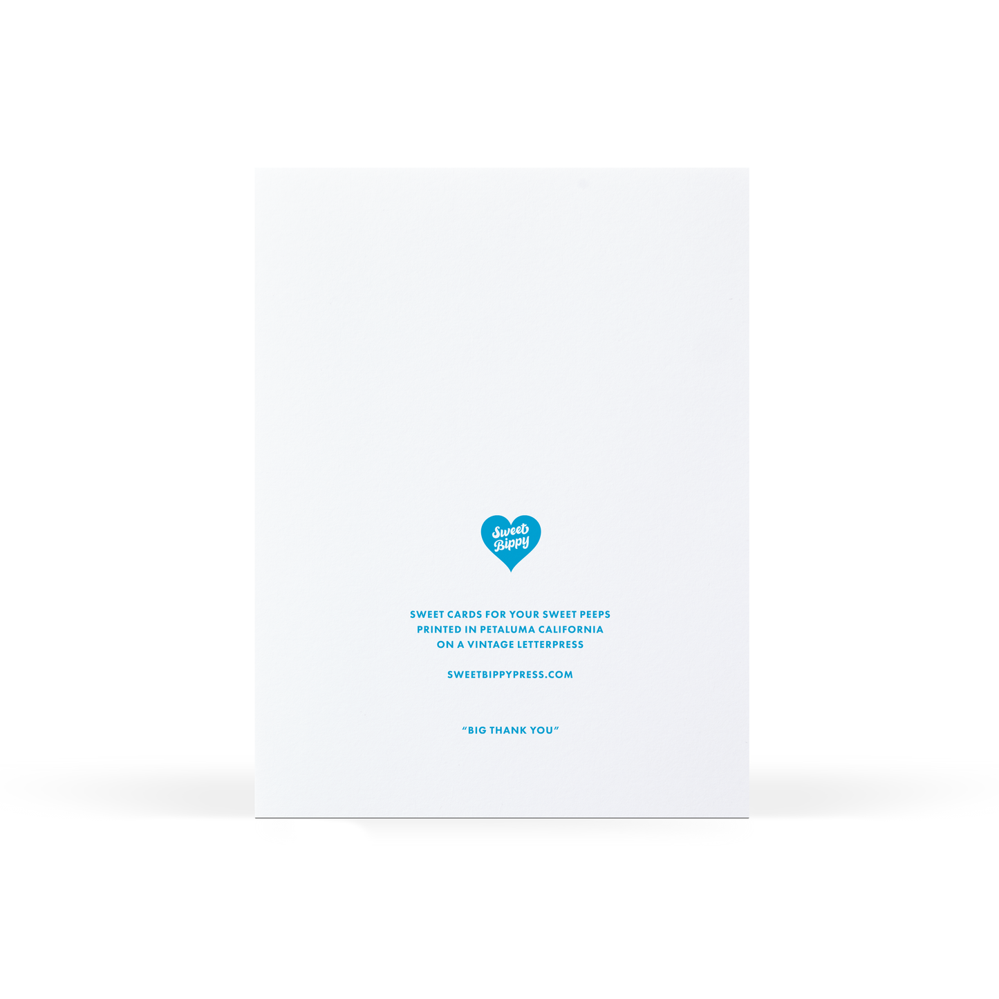 Sweet Bippy Press - Big Thank You Card