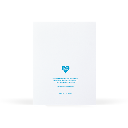Sweet Bippy Press - Big Thank You Card