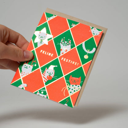 Hello!Lucky - Feline Festive Holiday Letterpress