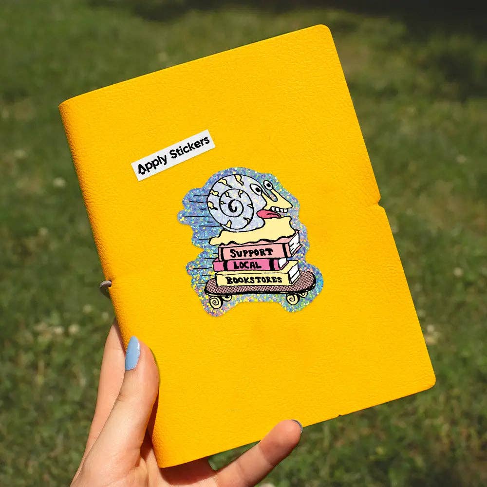 Apply Stickers - Support Your Local Bookstore by Apply - Die-Cut Sticker