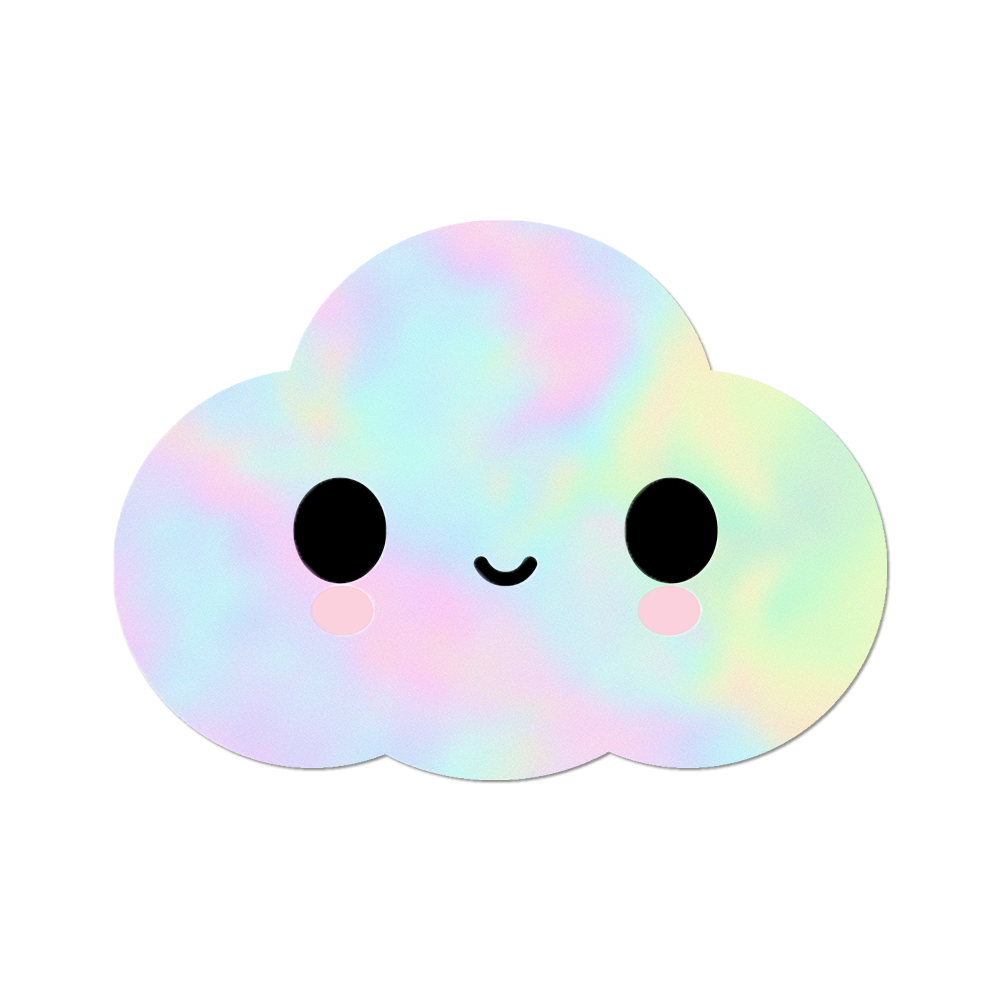 Apply Stickers - Holo Little Cloud by FriendsWithYou - Die-Cut Sticker