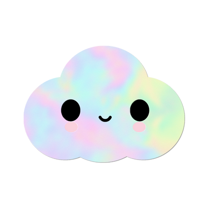 Apply Stickers - Holo Little Cloud by FriendsWithYou - Die-Cut Sticker