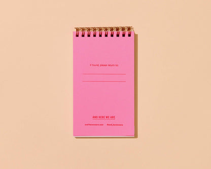 And Here We Are - Letterpress Small Spiral Notebook—Sky and Clouds (Dreamy)