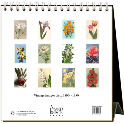 Found Image Press - Flowers 2026 Desk Calendar