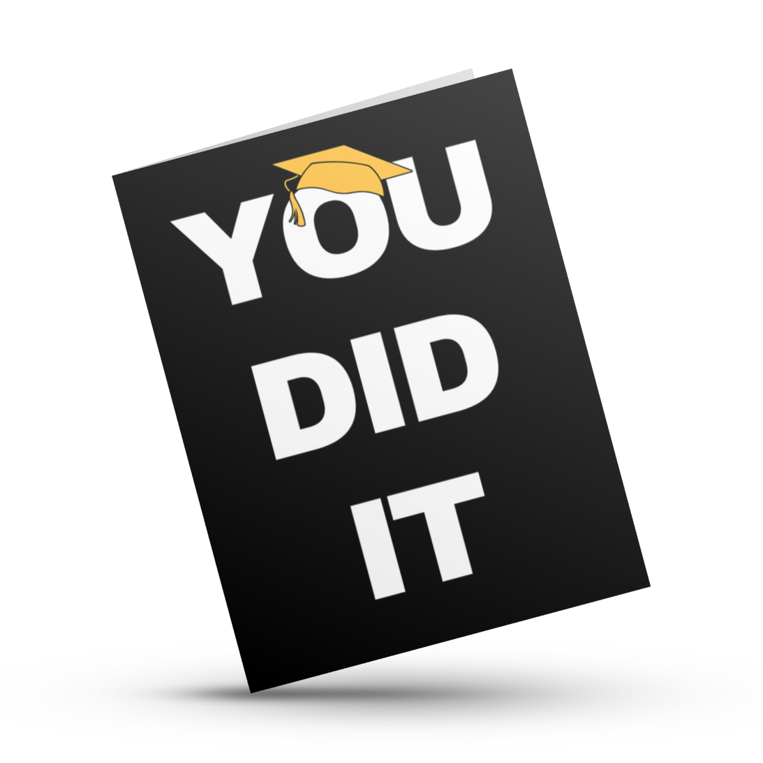 Hustle & Hope - You Did It Graduation Card (bold)