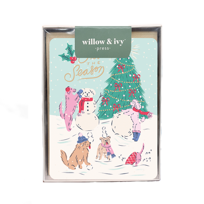 Willow & Ivy Press - 'Tis the Season Blank Holiday  Box Set of 8