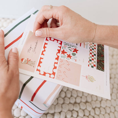 Ramona & Ruth - Holiday Gift Tag Sticker Sheet Set