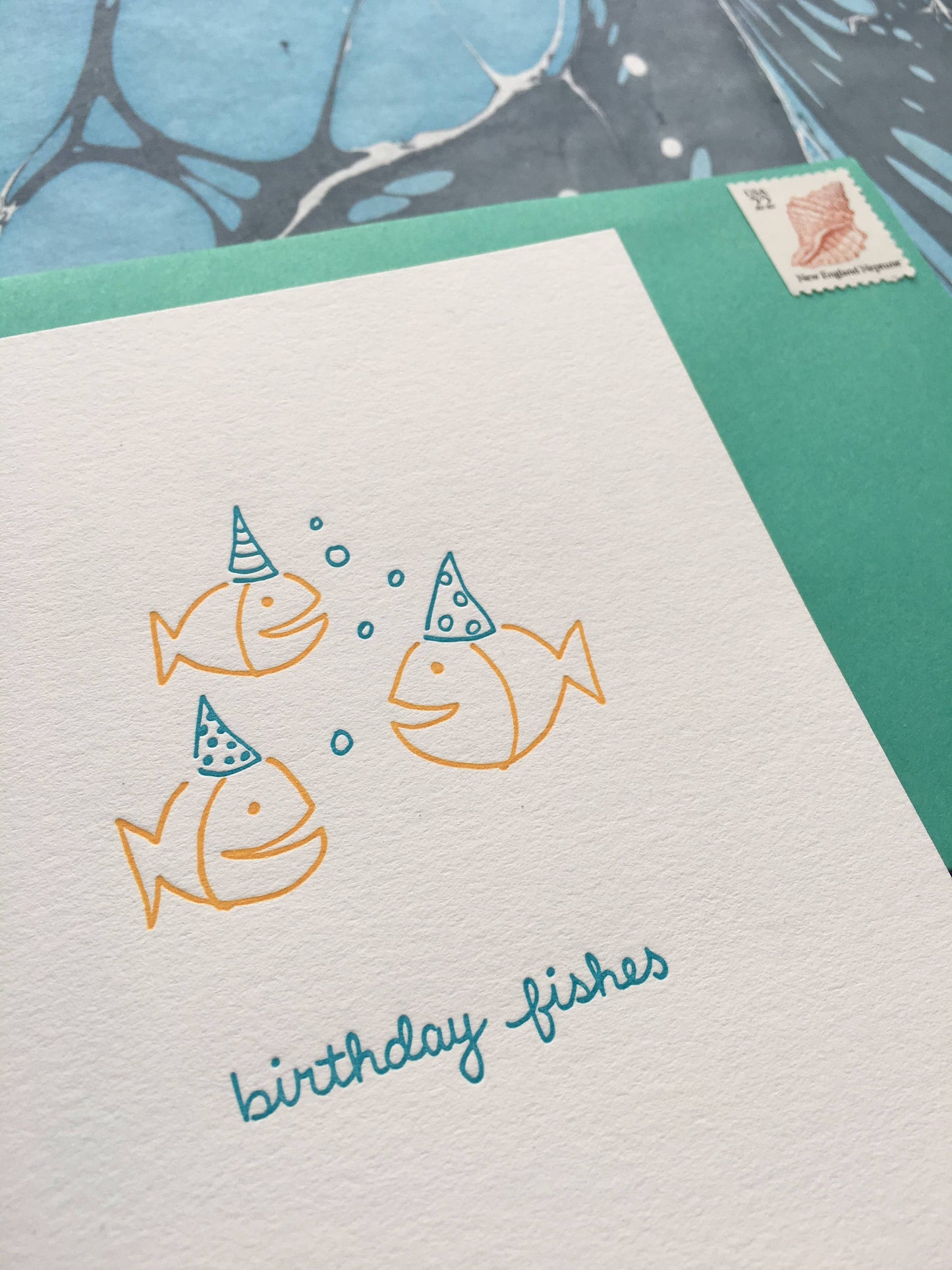Albertine Press - Birthday Fishes Greeting Card