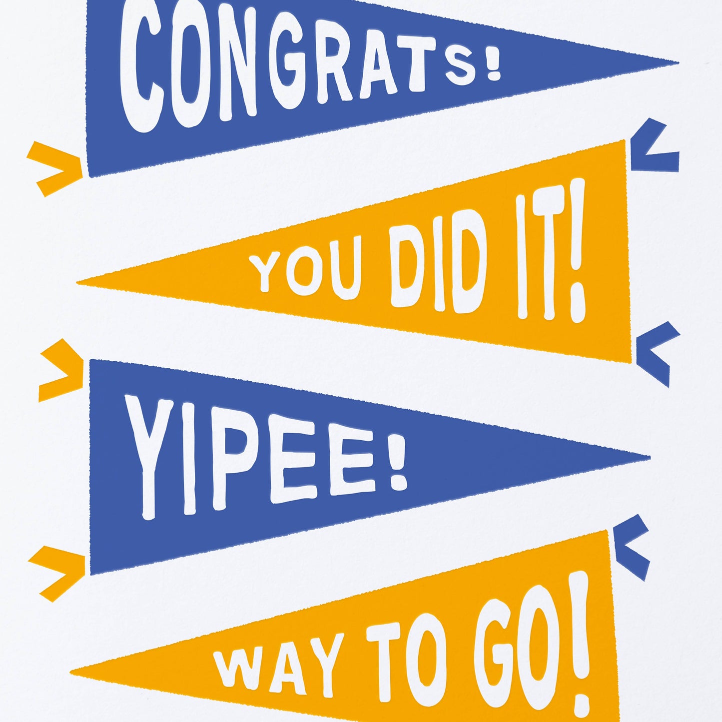 Sweet Bippy Press - Pennants Graduation and Congratulations Greeting Card