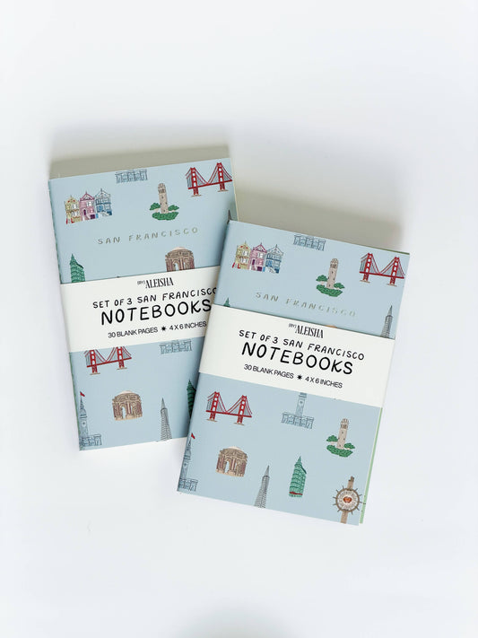 By Aleisha - San Francisco Landmark Notebooks (Set of 3)