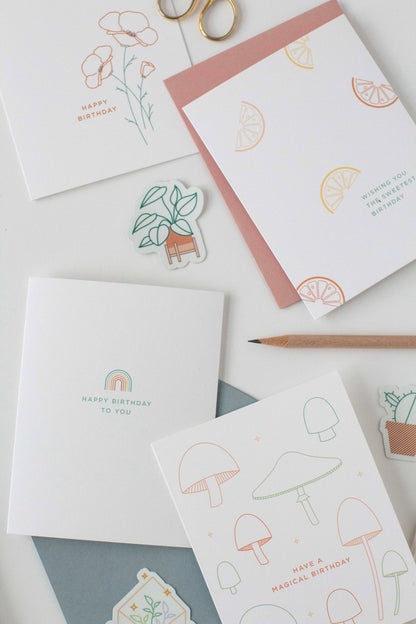 Line & Kind Paper - Birthday -  Citrus Sweetest