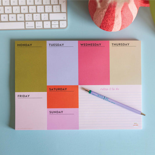 Good Tuesday - A4 Weekly Planner Pad | Block My Life