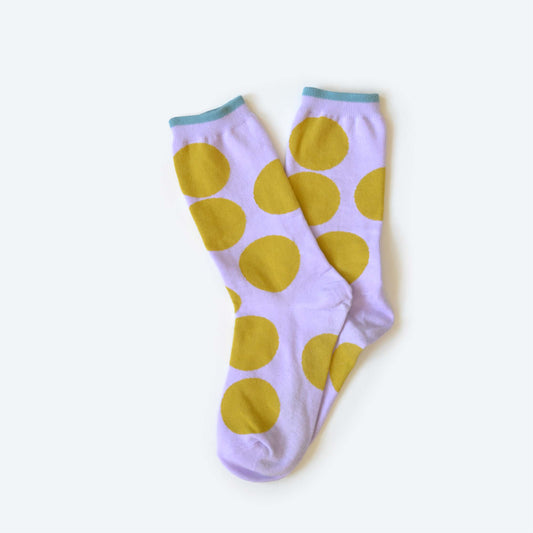 Hooray Sock Co. - Big Dot Lavender Sock - (L)