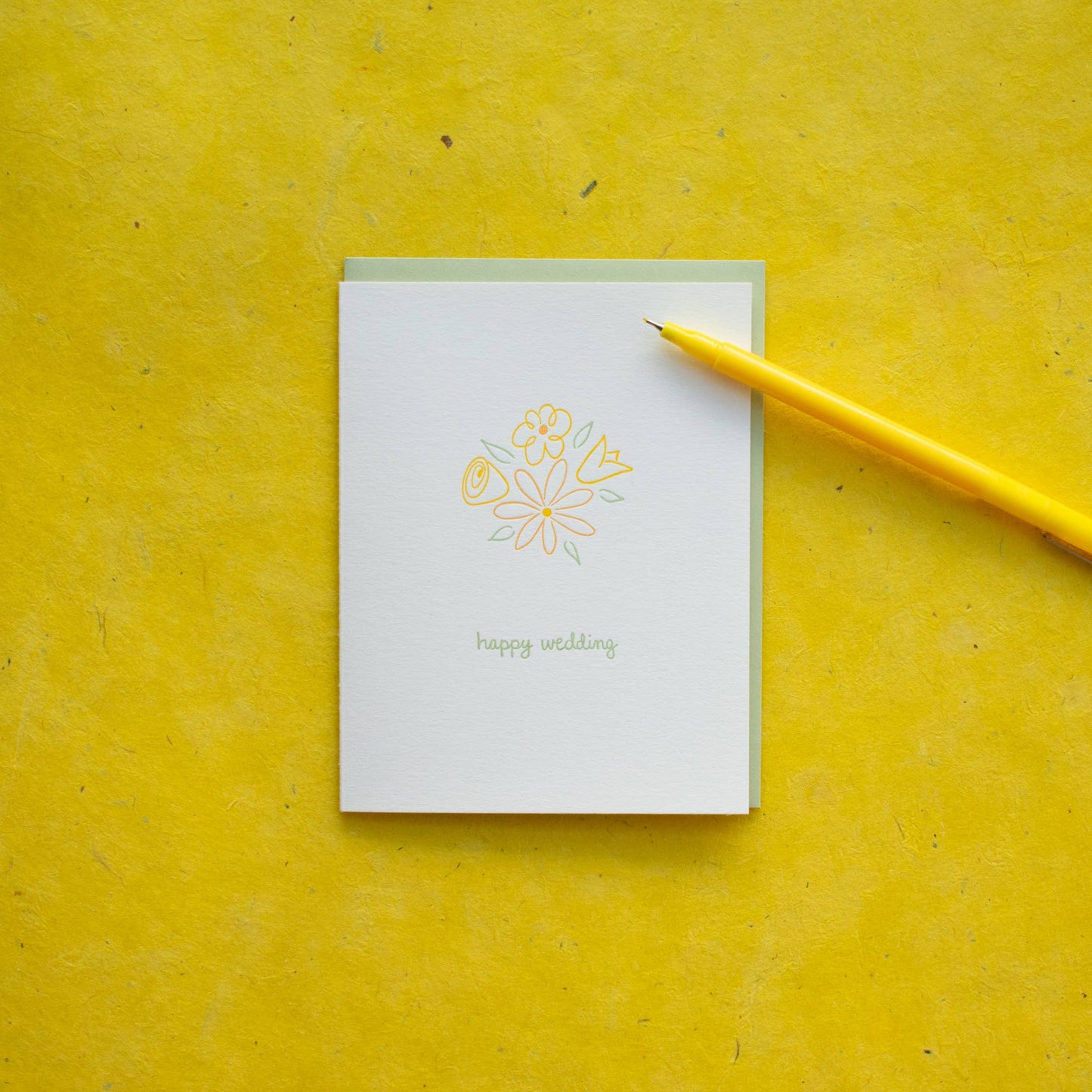 Albertine Press - Happy Wedding Greeting Card