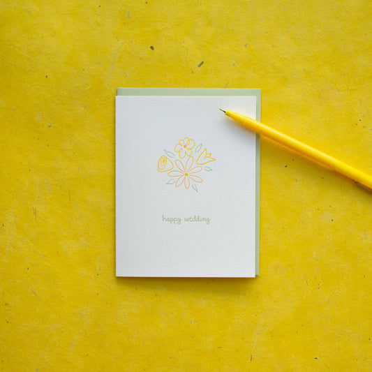 Albertine Press - Happy Wedding Greeting Card