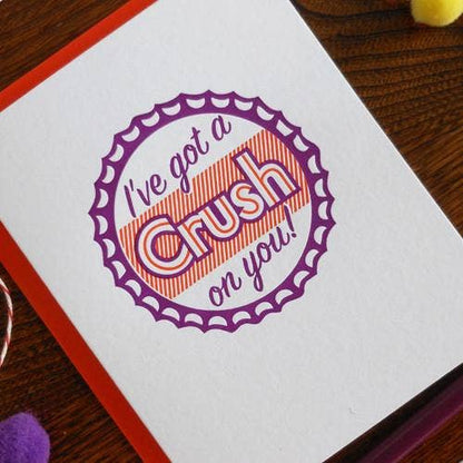 a. favorite design - Crush on you Bottle Cap: A2 4.25" x 5.5"
