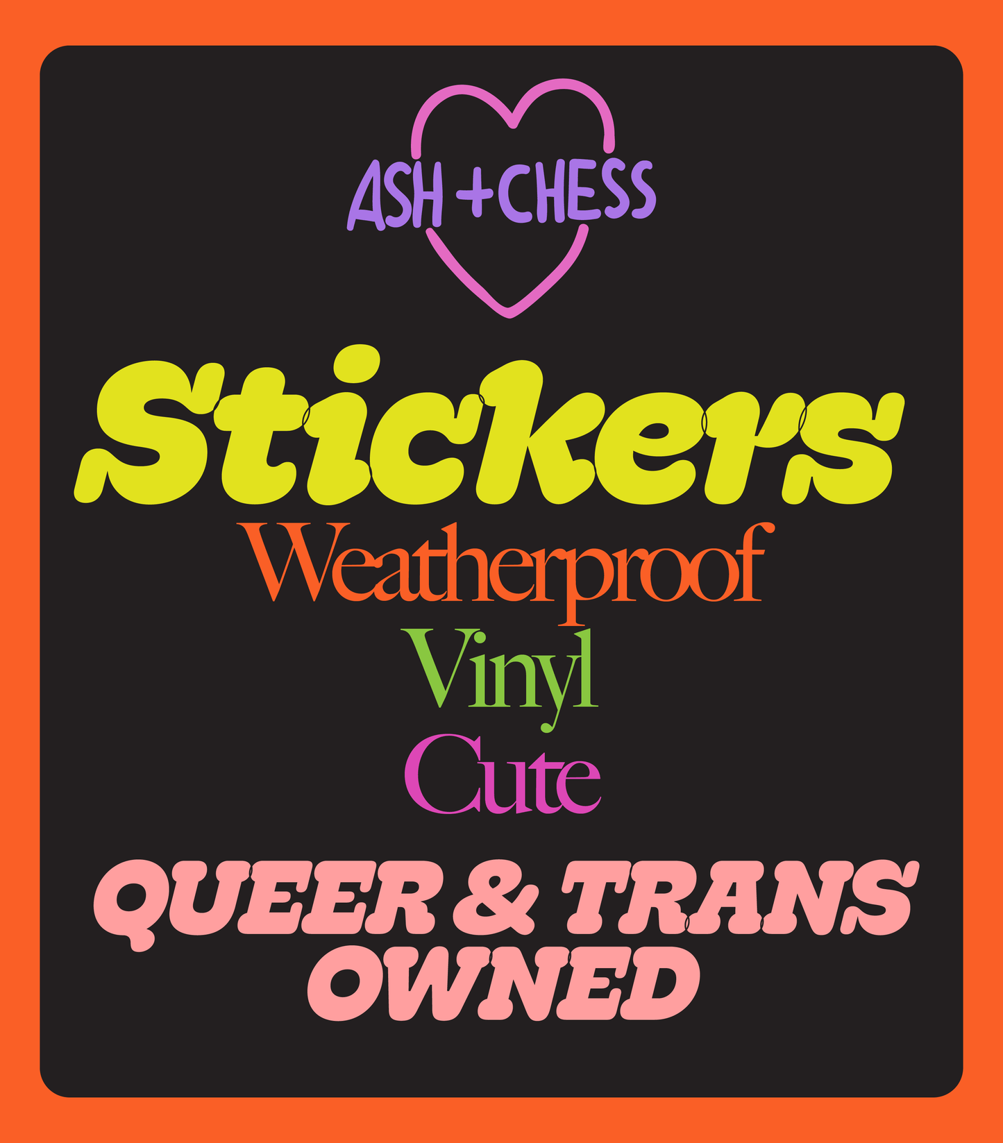 Ash + Chess - Sticker - Make America Gay Again