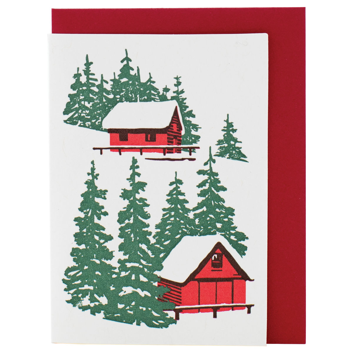 Smudge Ink - Mini Hillside Cabins Enclosure Card: Box of 6