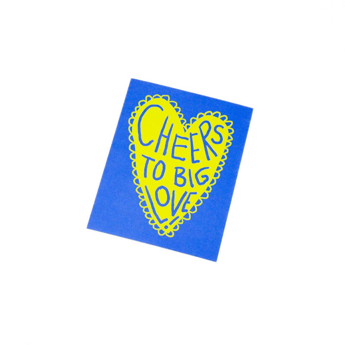 Gab Art & Design - Cheers to big love - greeting card