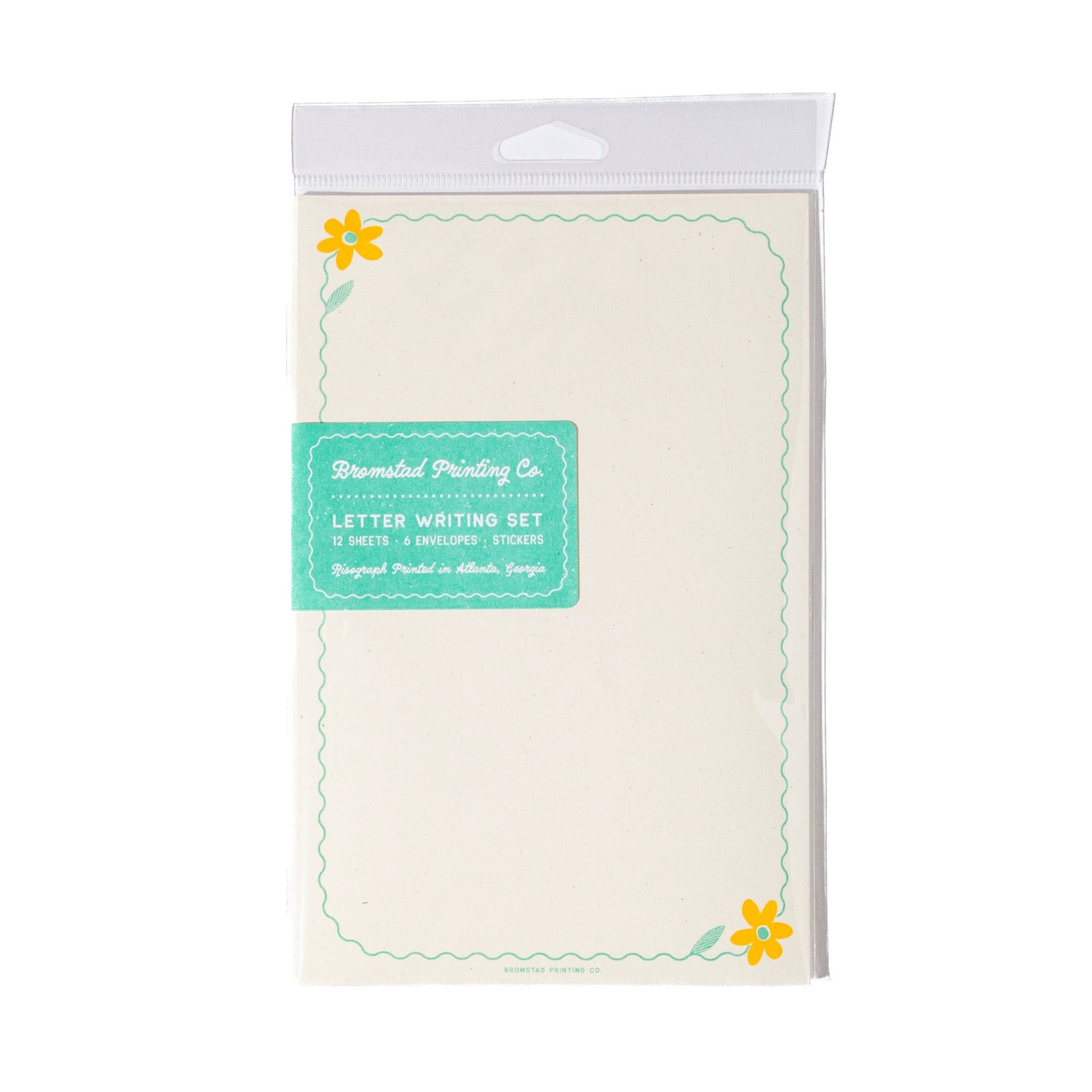 Bromstad Printing Co. - Yellow Flower Letter Writing Set