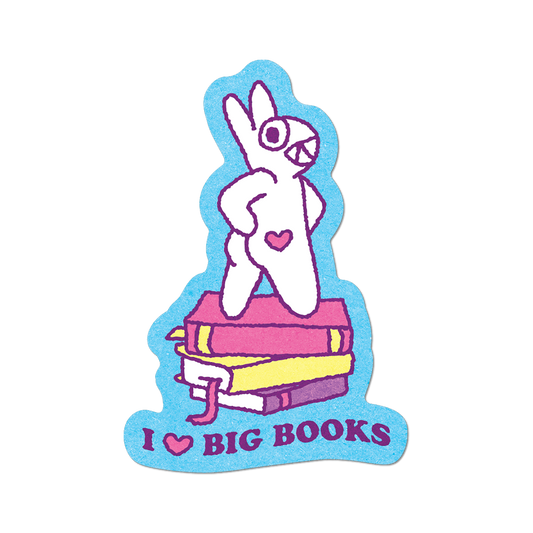 Apply Stickers - I <3 Big Books by Apply - Die-Cut Sticker (Bookish)