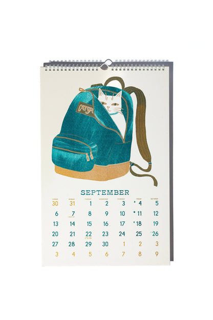 Bromstad Printing Co. - 2026 Risograph Wall Calendar - Butterfly Days