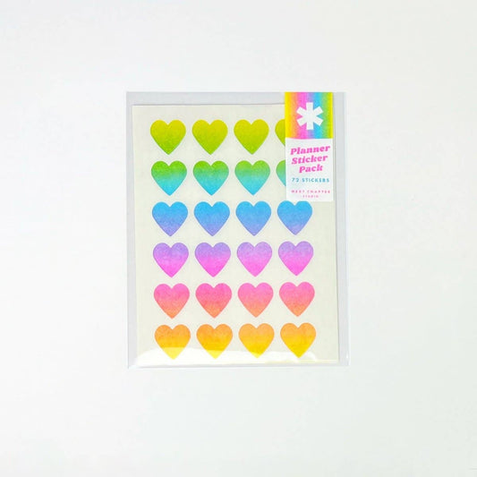 Next Chapter Studio - Sticker Pack - Rainbow Shapes: No Hanger / Hearts