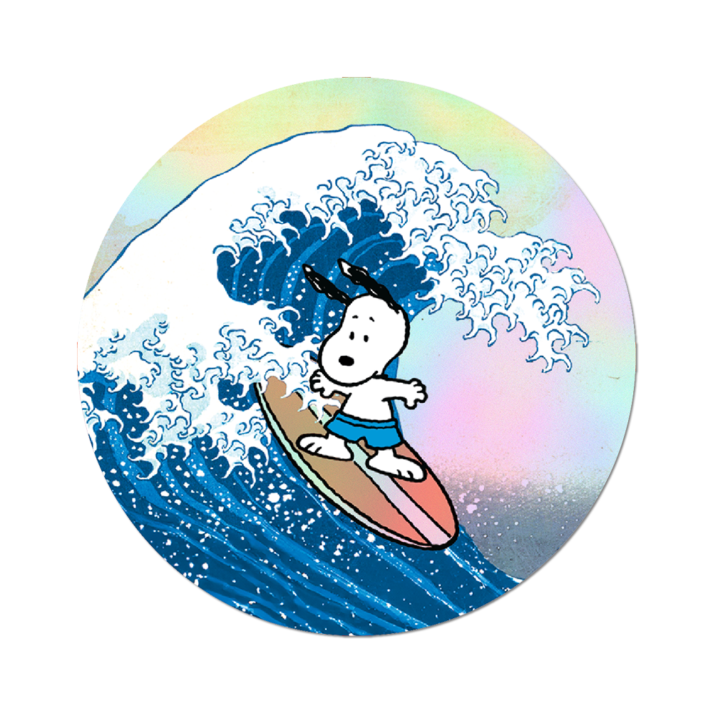 Apply Stickers - Great Wave Snoopy - Die-Cut Sticker