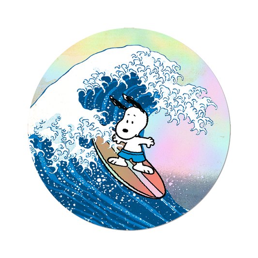 Apply Stickers - Great Wave Snoopy - Die-Cut Sticker