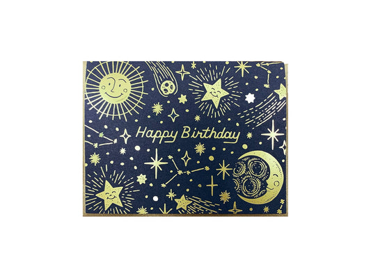 Noteworthy Paper & Press - Celestial Birthday Card