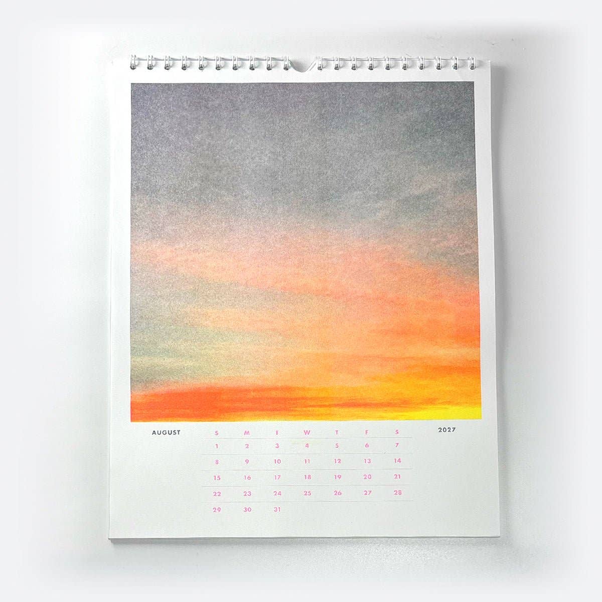 Next Chapter Studio - 2027 Risograph Wall Calendar - Sunsets