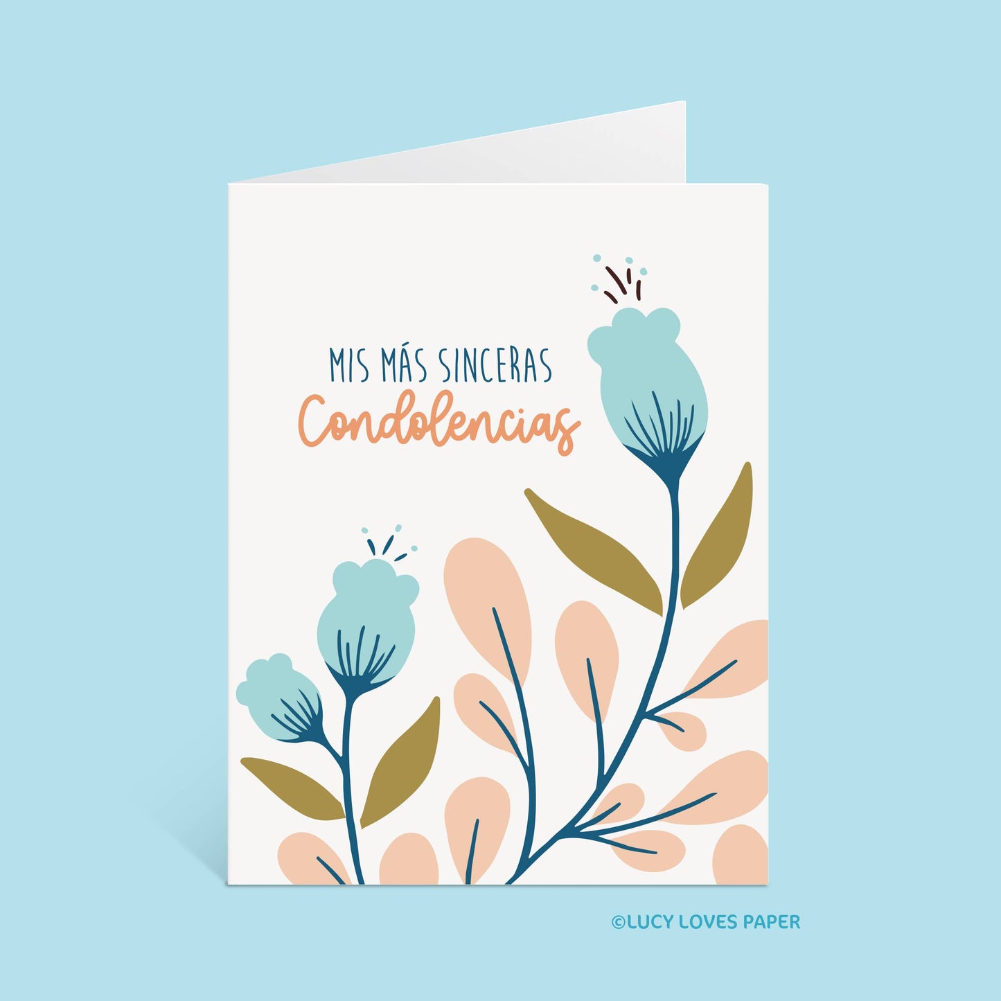 Lucy Loves Paper - Sinceras Condolencias | Spanish Sympathy & Bereavement Card