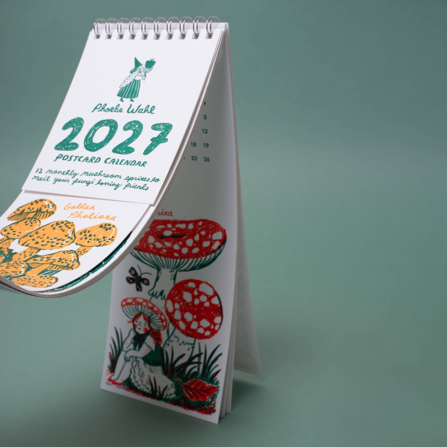 Egg Press - 2027 Gnomes & Mushrooms Postcard Wall Calendar Phoebe Wahl