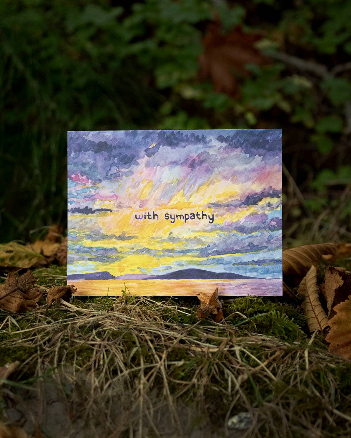 Yardia - With Sympathy Card - Empathy Card - Sympathy Card