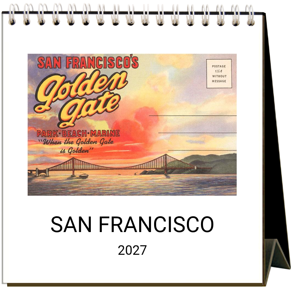 Found Image Press - San Francisco 2027 Desk Calendar
