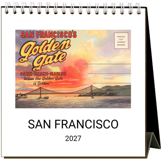 Found Image Press - San Francisco 2027 Desk Calendar