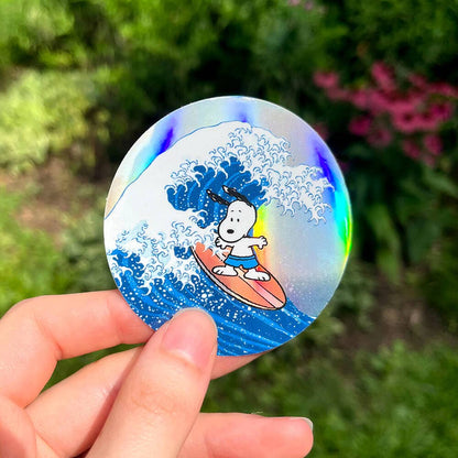 Apply Stickers - Great Wave Snoopy - Die-Cut Sticker