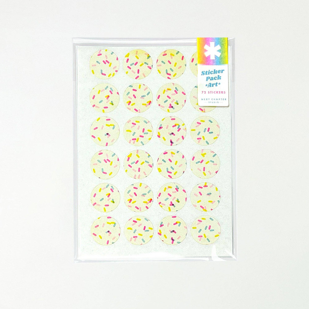 Next Chapter Studio - Sticker Pack - 1" Circles - Art: No Hanger / Smiley Faces