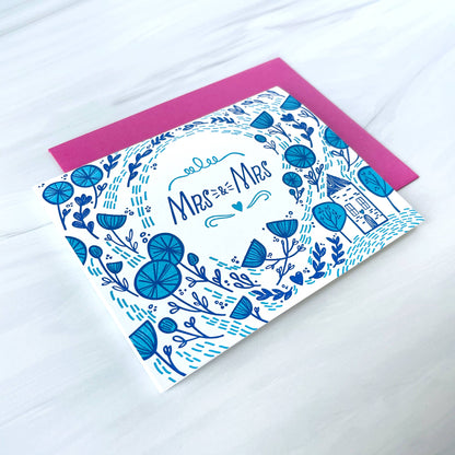 Paper Parasol Press - Mrs and Mrs  Card