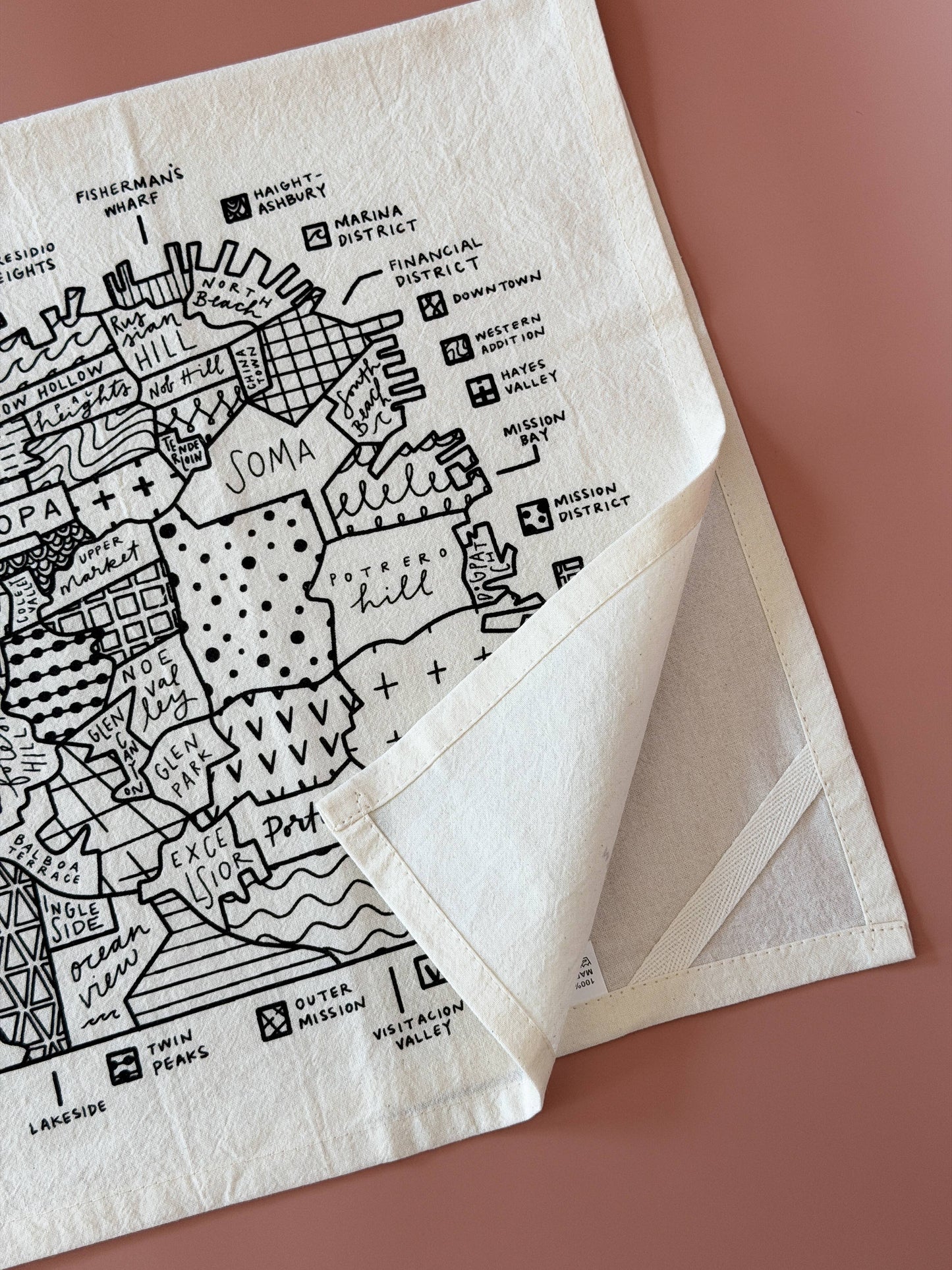 By Aleisha - San Francisco Map Tea Towel