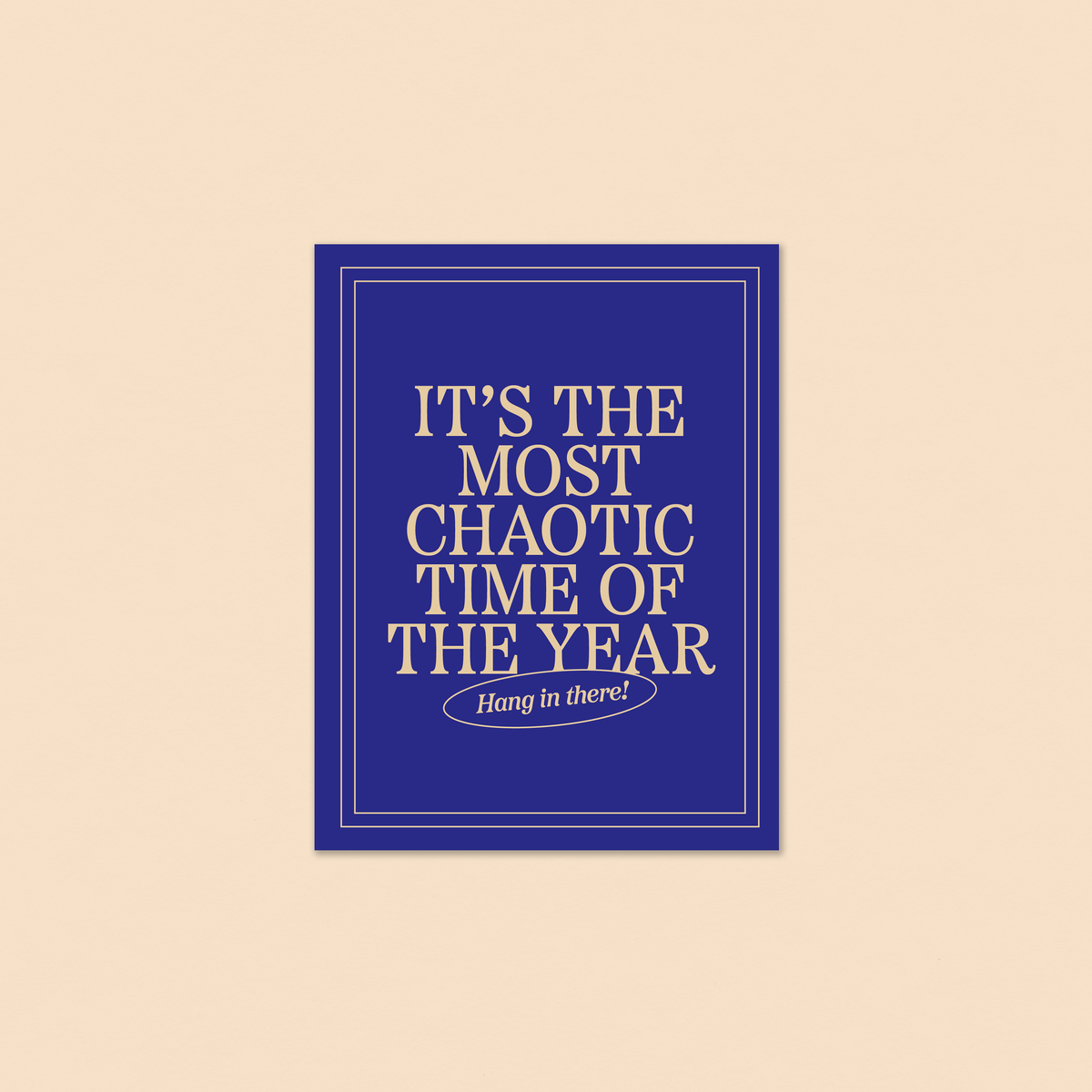 Gab Art & Design - Most chaotic time of the year - holiday greeting card