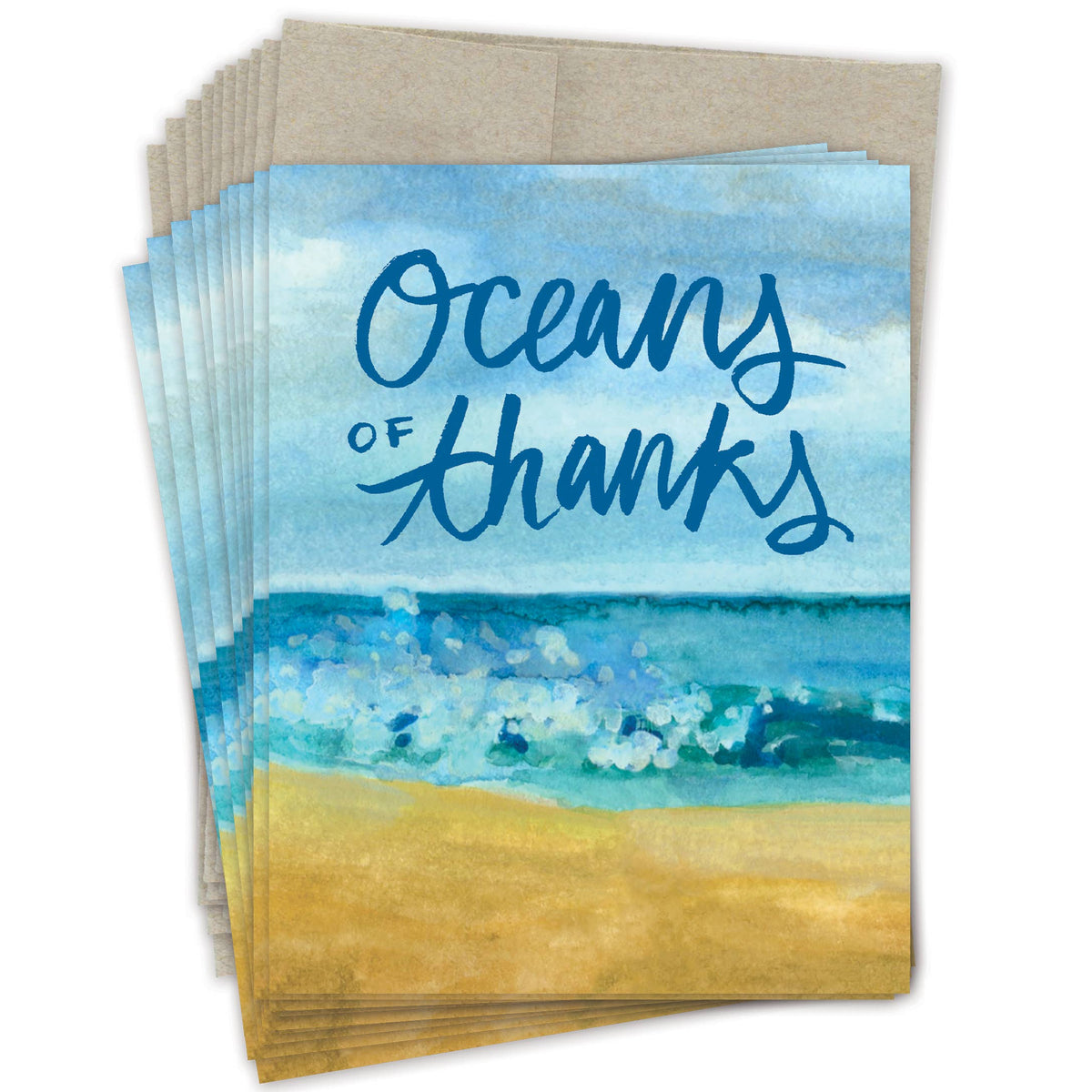 Biely & Shoaf - Oceans Of Thanks Boxed Notecard - Set of 10