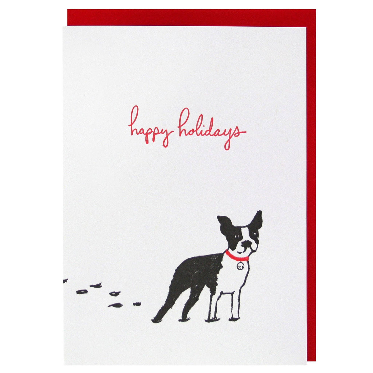 Smudge Ink - Dog in the Snow Holiday Card Set