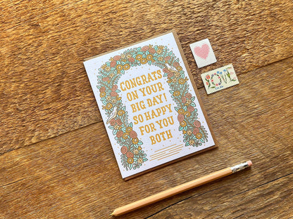 Noteworthy Paper & Press - Congrats Wedding Arch Card