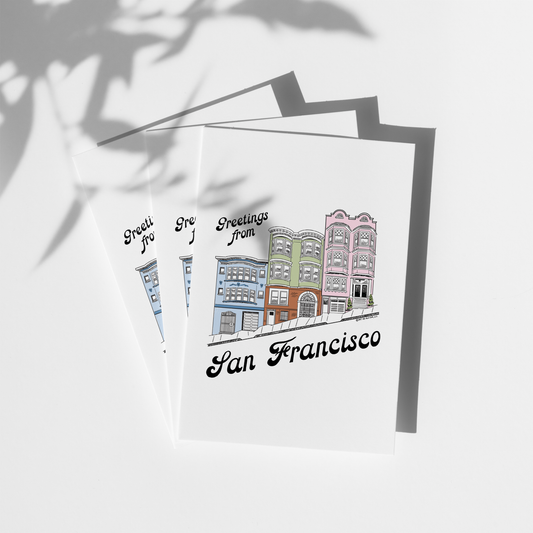 By Aleisha - Home Sweet San Francisco Greeting Card (Blank)
