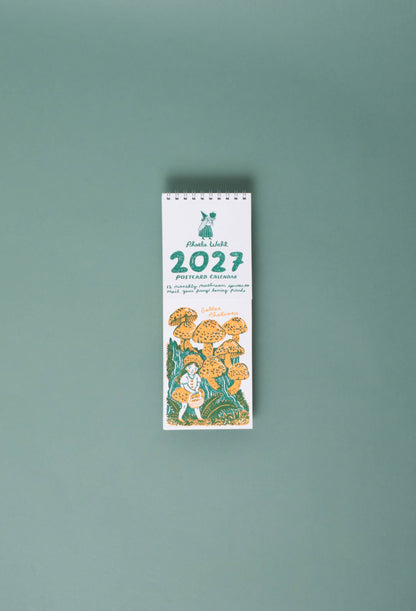 Egg Press - 2027 Gnomes & Mushrooms Postcard Wall Calendar Phoebe Wahl