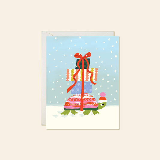 Karen Schipper - Winter Turtle – Cozy Christmas Greeting Card