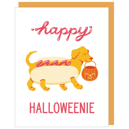 Smudge Ink - Weenie Dog Halloween Card