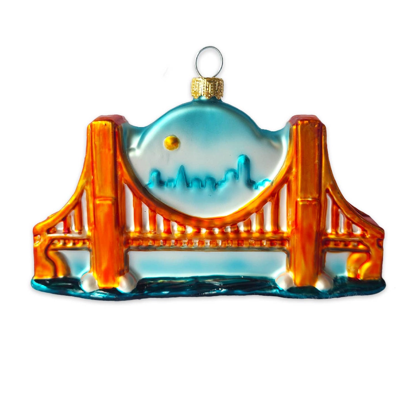 SF Mercantile - Golden Gate Bridge Glass Ornament